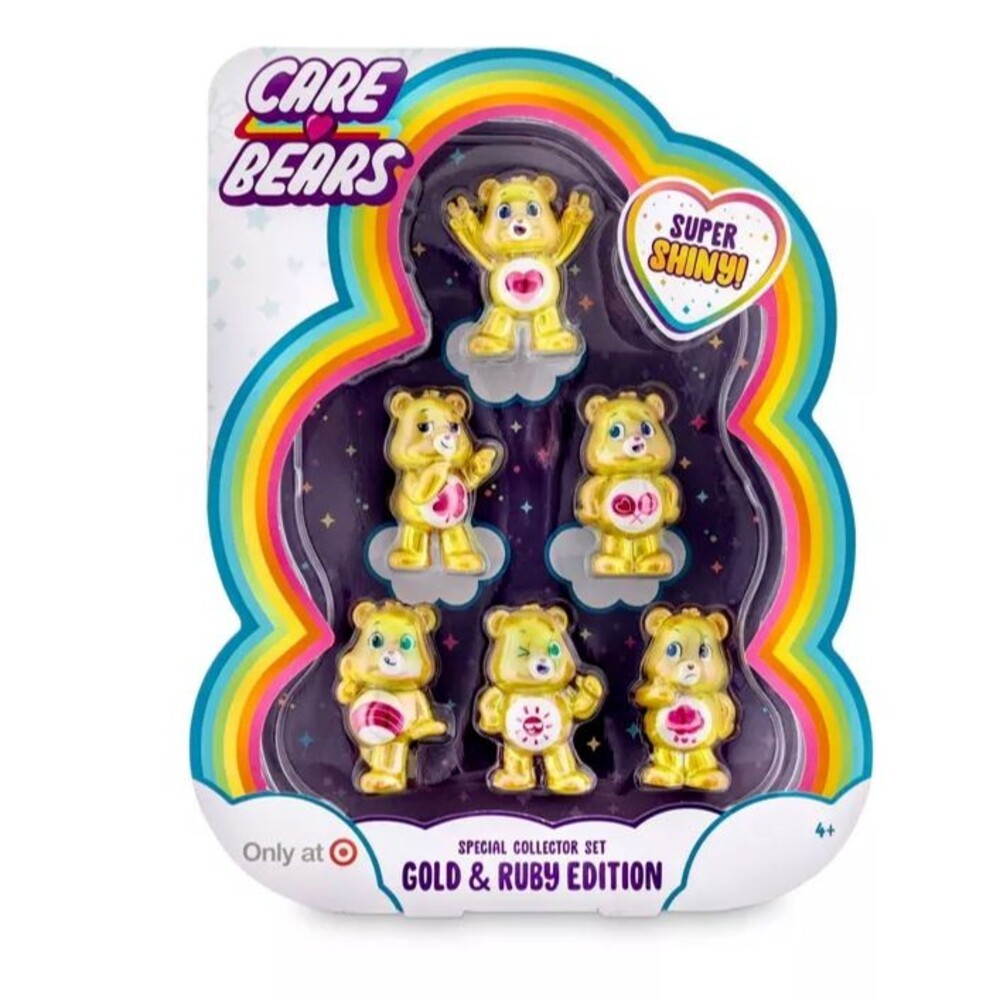 Care Bears Gold and Ruby Edition Special Collector Set 6-PK Bears Exclusive